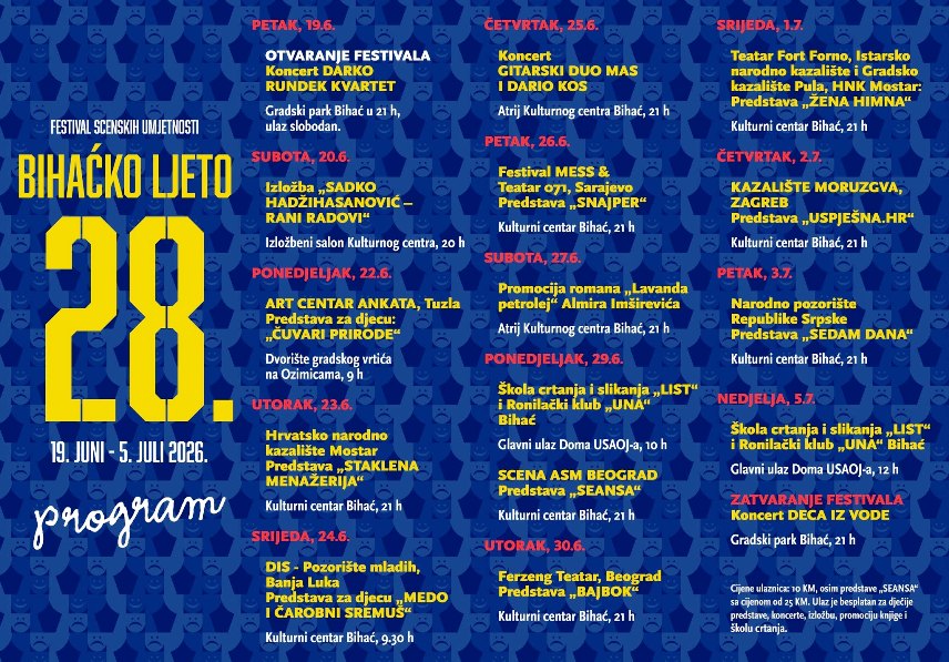 Bihaćko ljeto 2026.